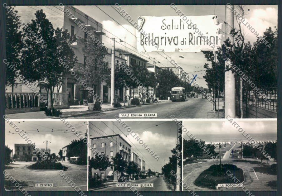 Rimini Bellariva di Saluti da Foto FG cartolina MQ1823 – fronte