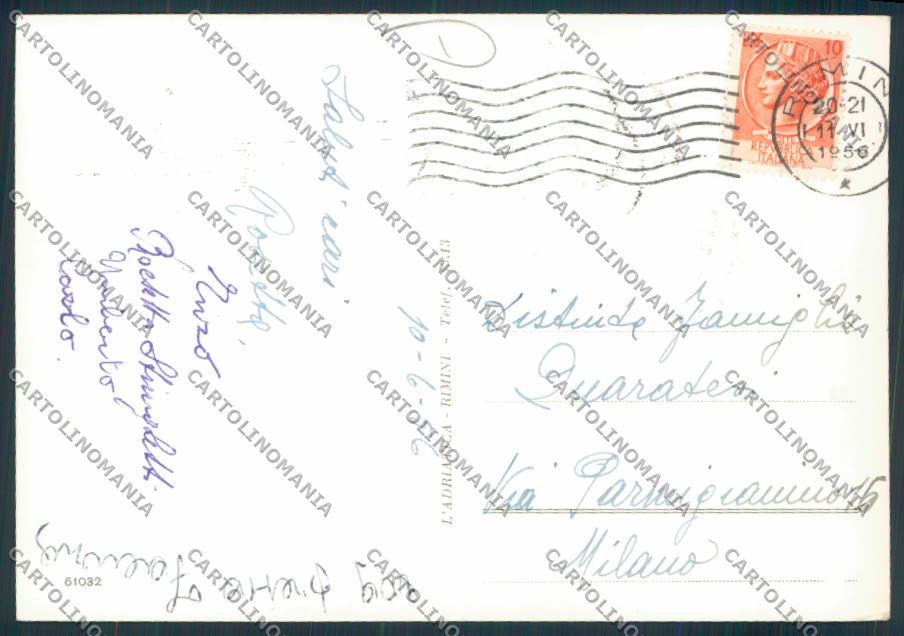 Rimini Bellariva di Saluti da Foto FG cartolina MQ1823 – retro