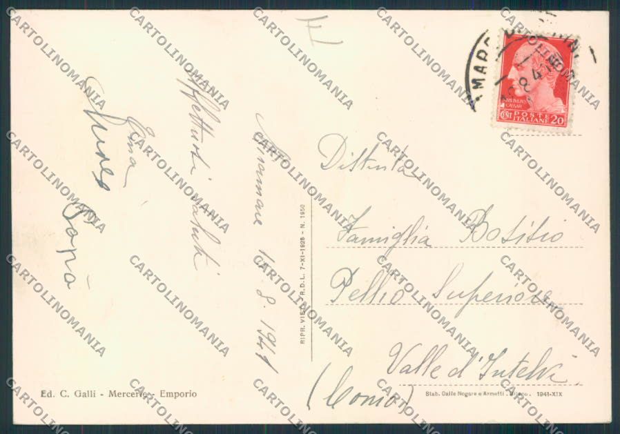 Rimini Miramare di FG cartolina MQ1826 – retro