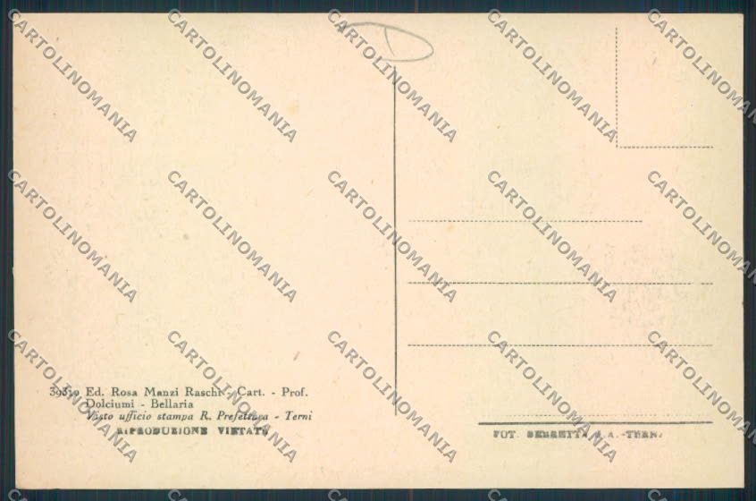 Rimini Bellaria cartolina MQ1833 – retro