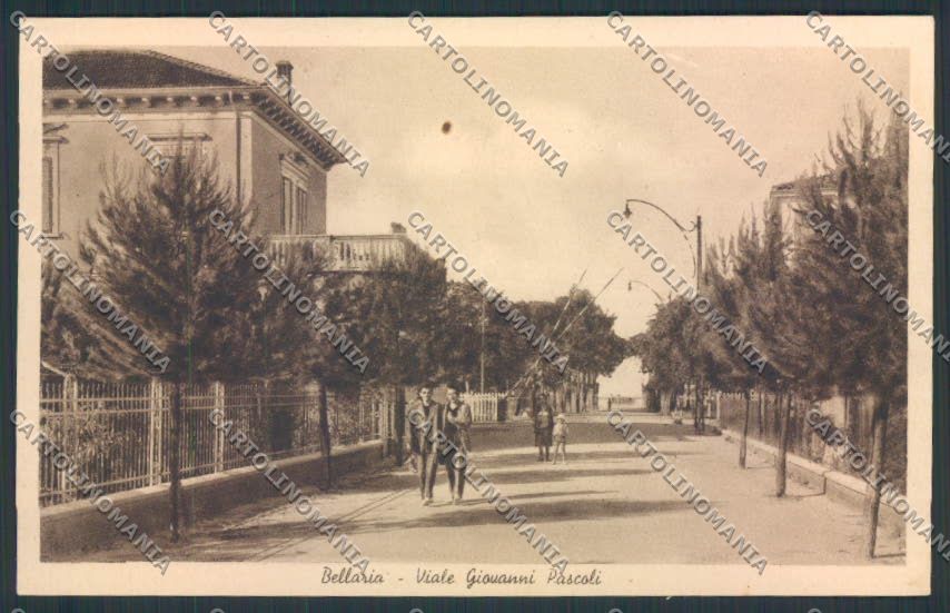 Rimini Bellaria cartolina MQ1838 – fronte