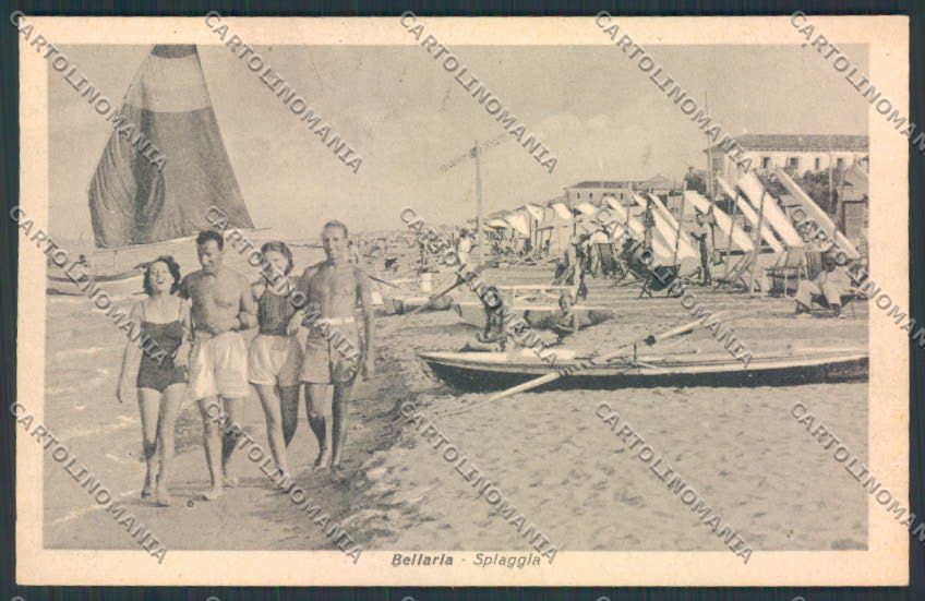 Rimini Bellaria cartolina MQ1841 – fronte