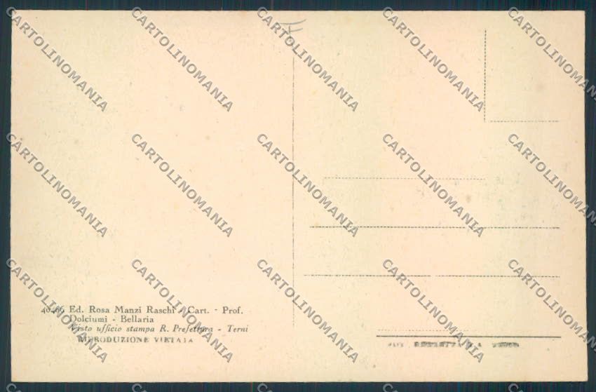 Rimini Bellaria cartolina MQ1841 – retro