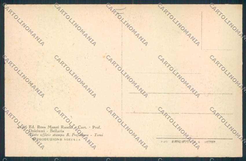 Rimini Bellaria cartolina MQ1842 – retro
