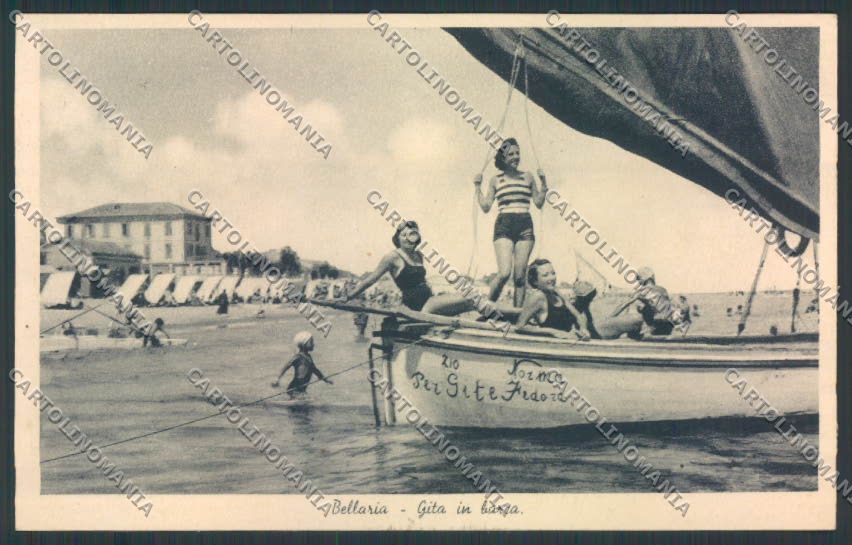 Rimini Bellaria cartolina MQ1848 – fronte