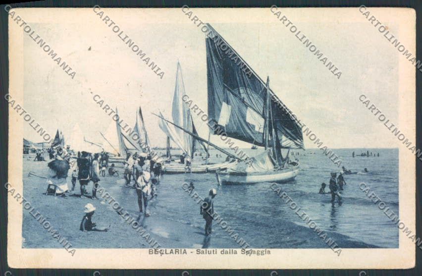 Rimini Bellaria cartolina MQ1851 – fronte