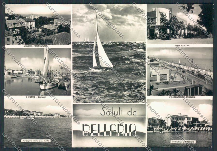 Rimini Bellaria Foto FG cartolina MQ1858 – fronte