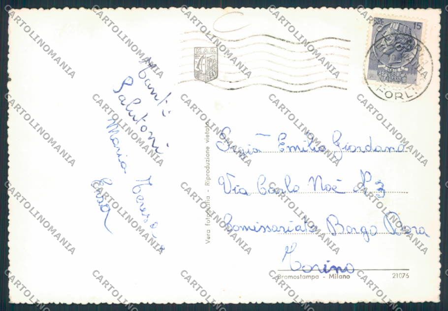 Rimini Bellaria Foto FG cartolina MQ1861 – retro