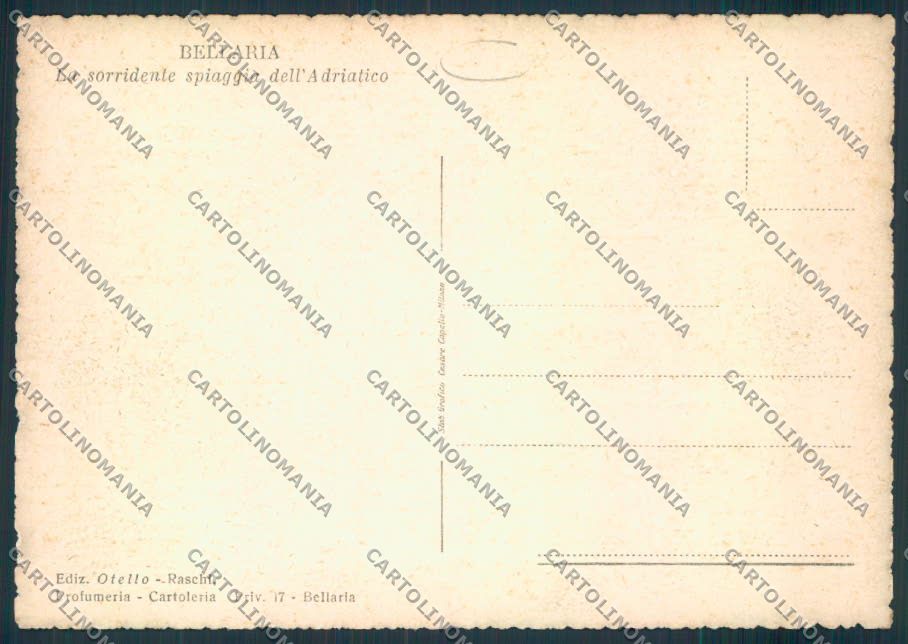 Rimini Bellaria FG cartolina MQ1866 – retro