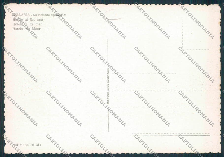 Rimini Bellaria FG cartolina MQ1868 – retro