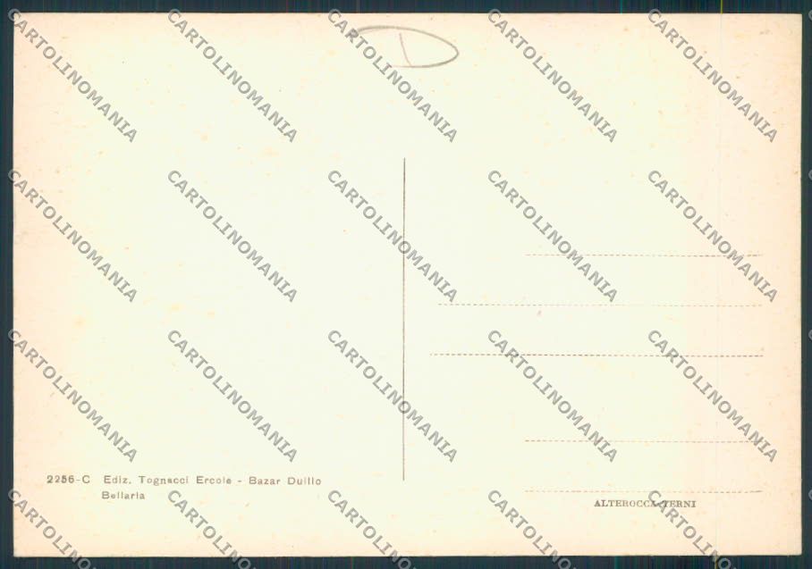 Rimini Bellaria FG cartolina MQ1877 – retro