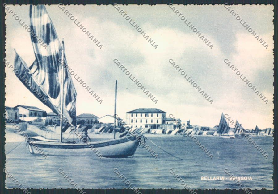 Rimini Bellaria FG cartolina MQ1881 – fronte