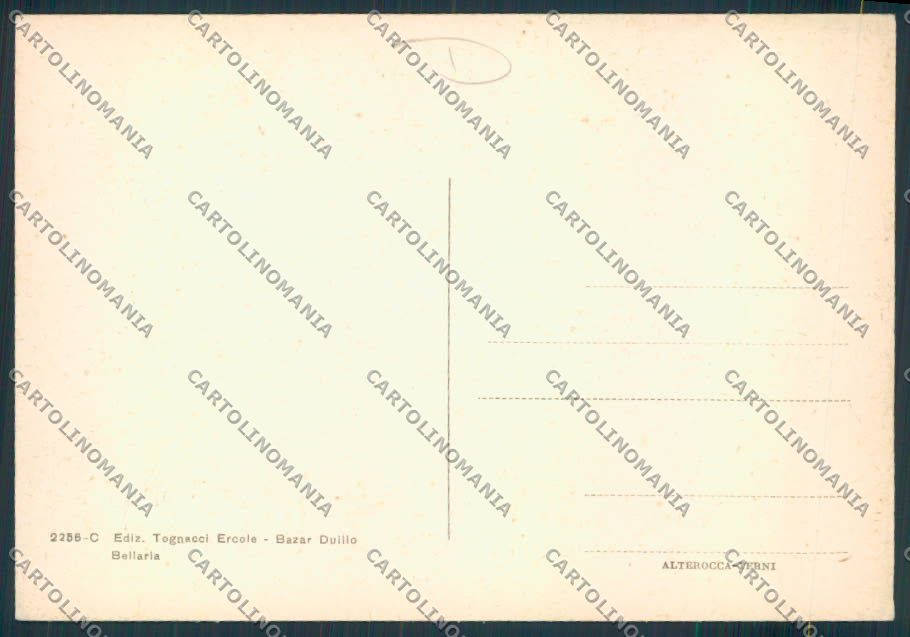 Rimini Bellaria FG cartolina MQ1884 – retro