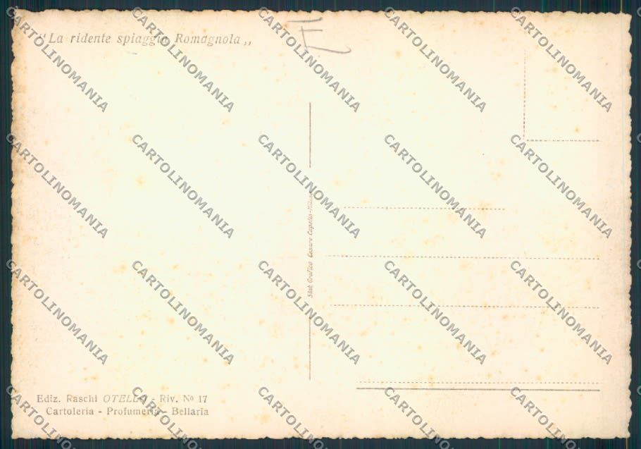 Rimini Bellaria FG cartolina MQ1891 – retro
