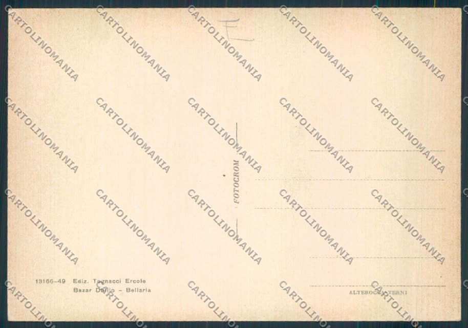 Rimini Bellaria FG cartolina MQ1894 – retro