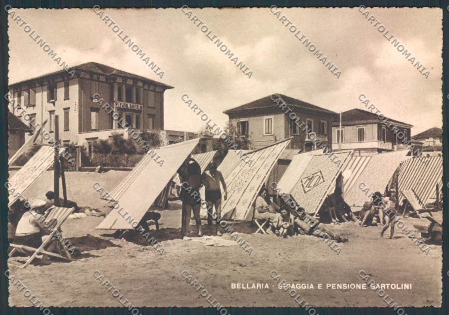 Rimini Bellaria FG cartolina MQ1896 – fronte