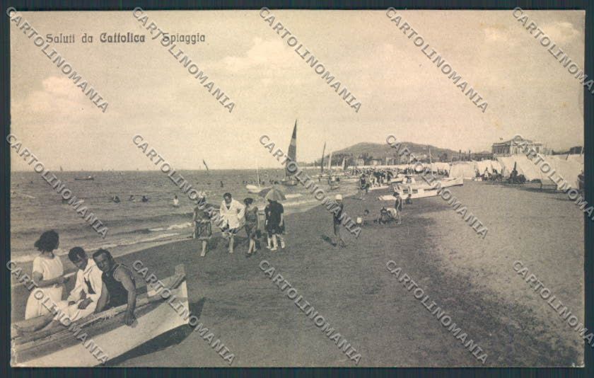 Rimini Cattolica cartolina MQ1913 – fronte