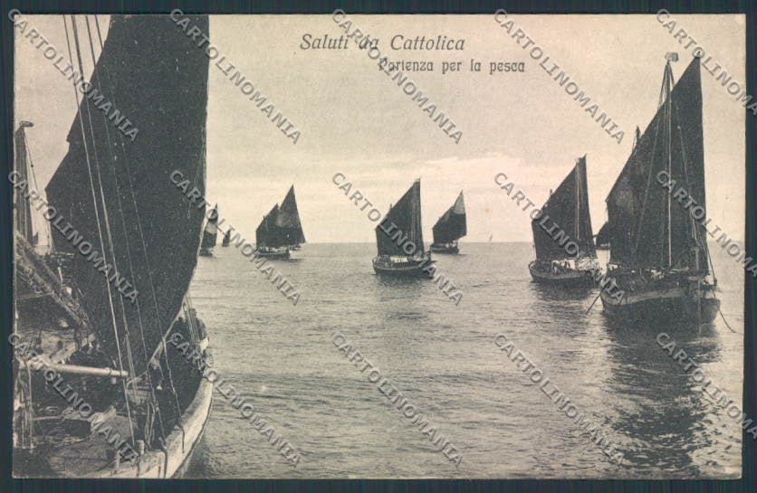 Rimini Cattolica cartolina MQ1915 – fronte