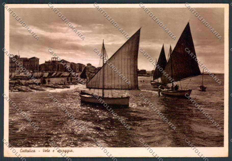 Rimini Cattolica Foto FG cartolina MQ1930 – fronte
