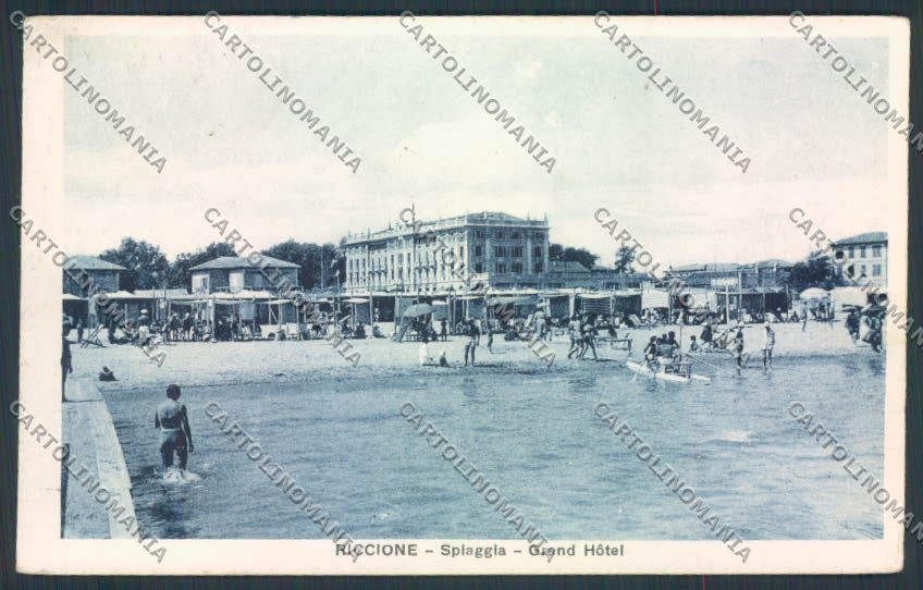 Rimini Riccione cartolina MQ1943 – fronte