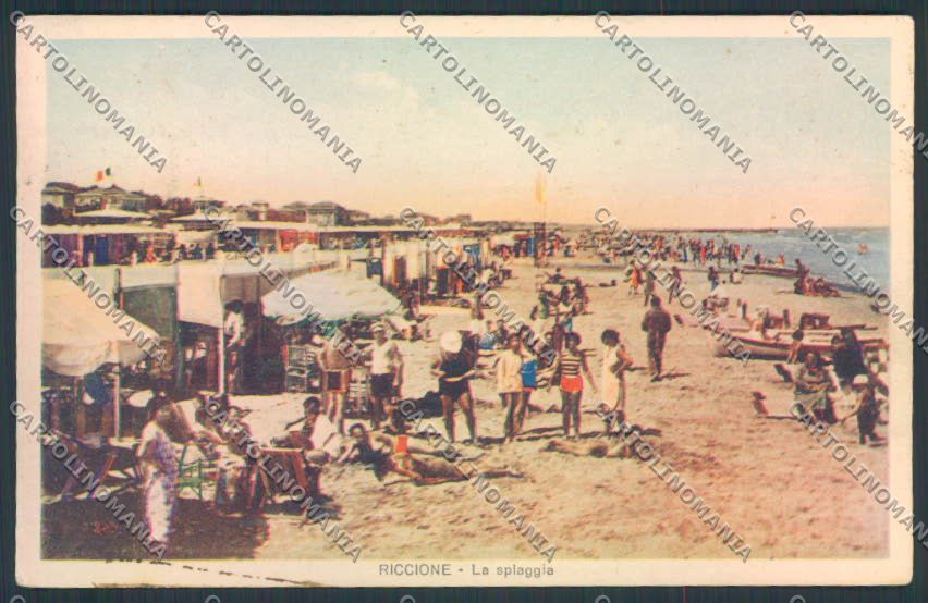 Rimini Riccione cartolina MQ1945 – fronte