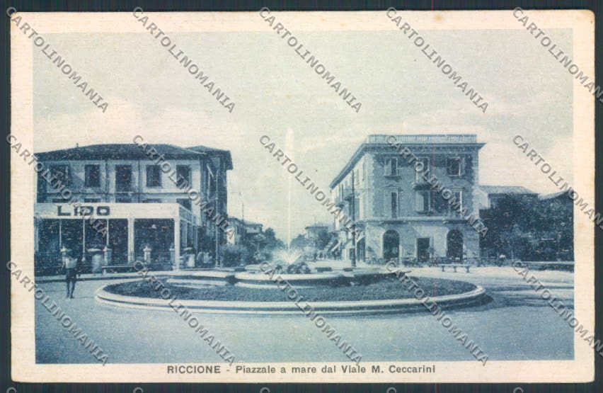 Rimini Riccione cartolina MQ1946 – fronte