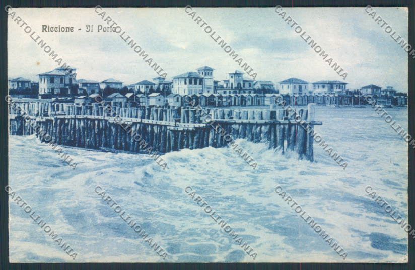 Rimini Riccione cartolina MQ1947 – fronte