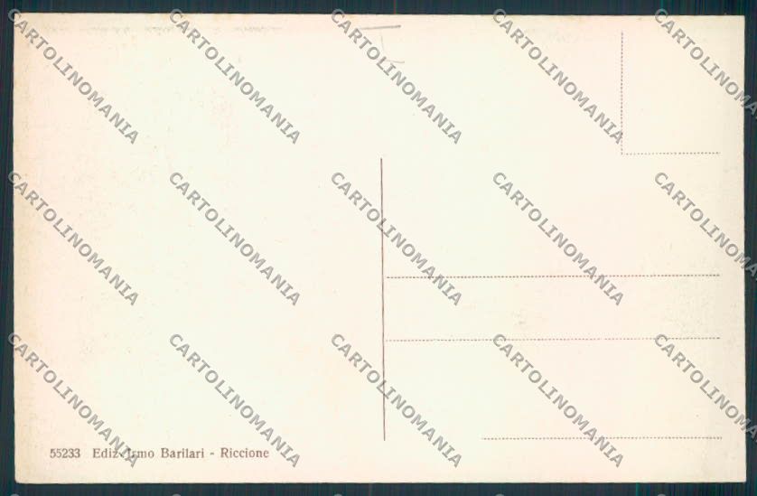 Rimini Riccione cartolina MQ1963 – retro