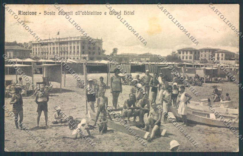 Rimini Riccione cartolina MQ1966 – fronte