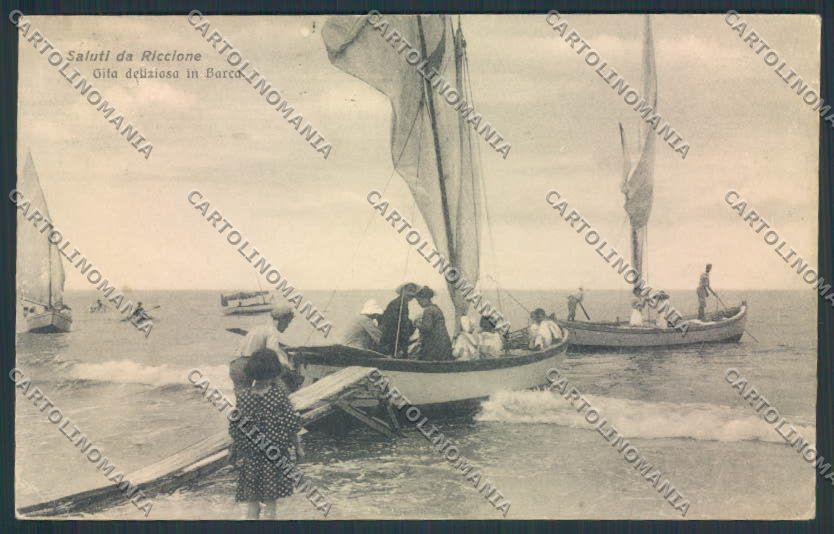 Rimini Riccione cartolina MQ1973 – fronte