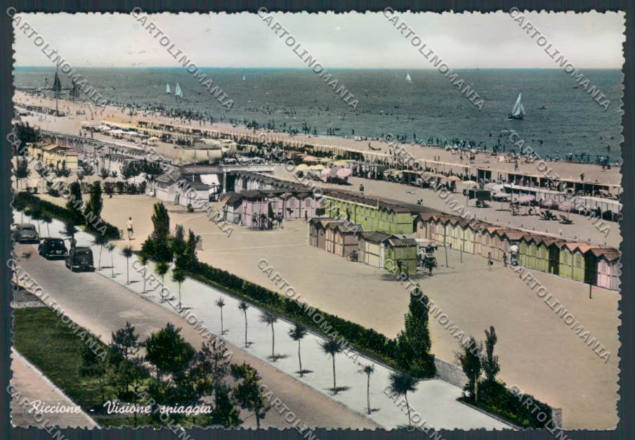Rimini Riccione Foto FG cartolina MQ2000 – fronte