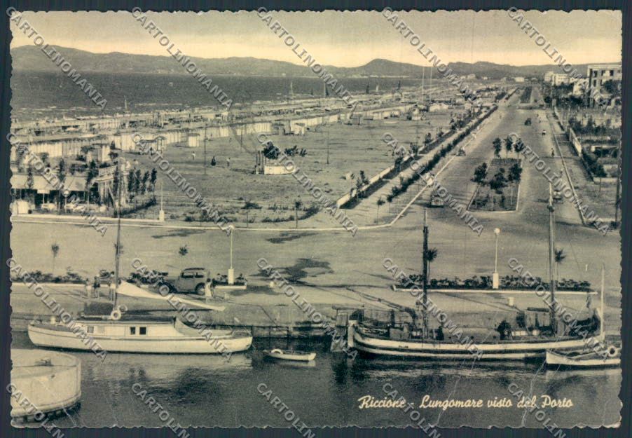Rimini Riccione PIEGHINE FG cartolina MQ2001 – fronte