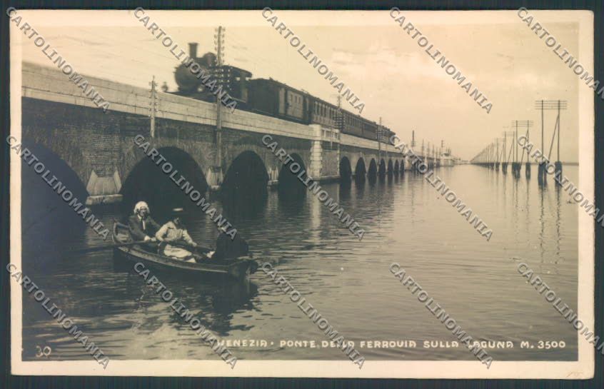 Venezia città Treno Foto cartolina MQ2020 – fronte