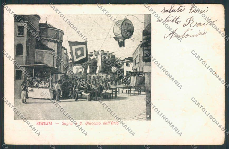 Venezia Sagra San Giacomo STRAPPO cartolina MQ2032 – fronte