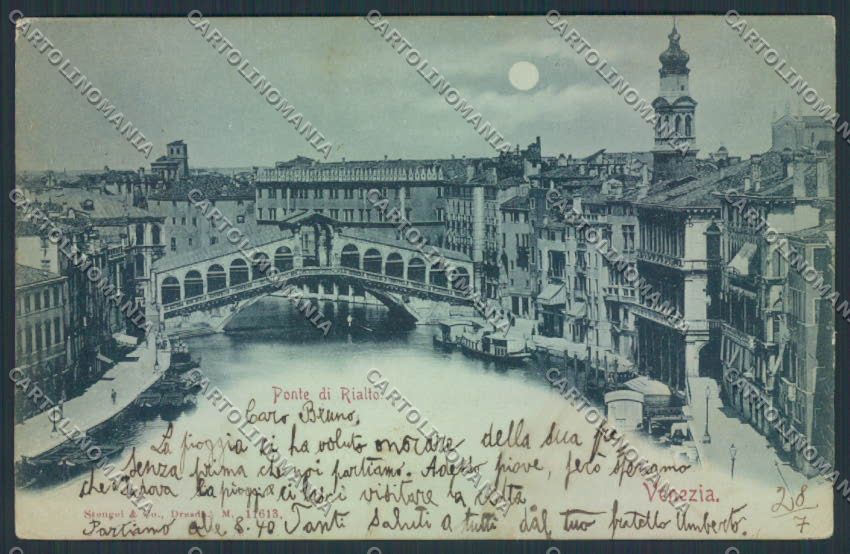 Venezia città STRAPPO cartolina MQ2054 – fronte