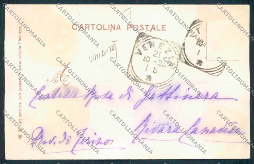 Venezia città UMIDITA' cartolina MQ2075 – retro