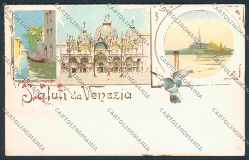 Venezia città Gruss cartolina MQ2124 – fronte