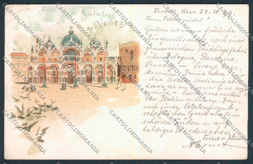 Venezia città Gruss cartolina MQ2139 – fronte