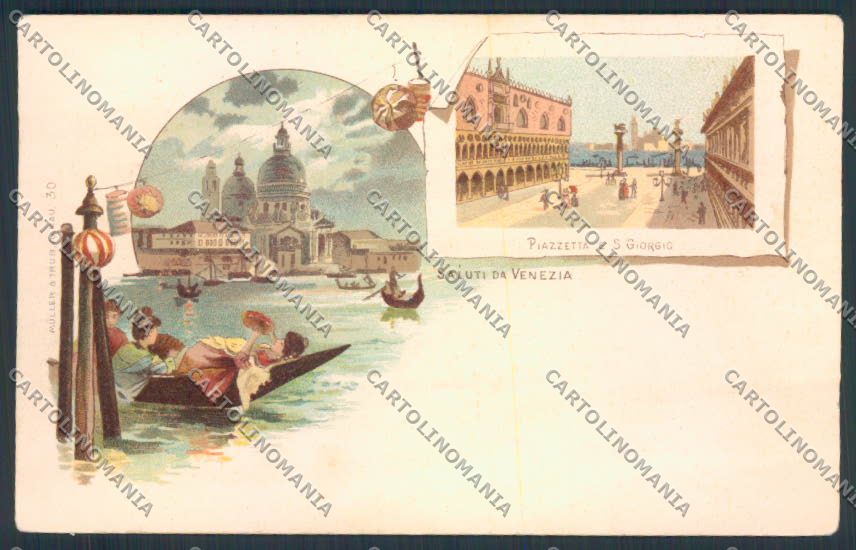 Venezia città Gruss cartolina MQ2141 – fronte