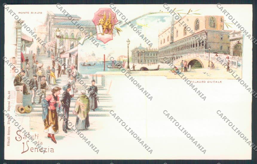 Venezia città Gruss cartolina MQ2144 – fronte