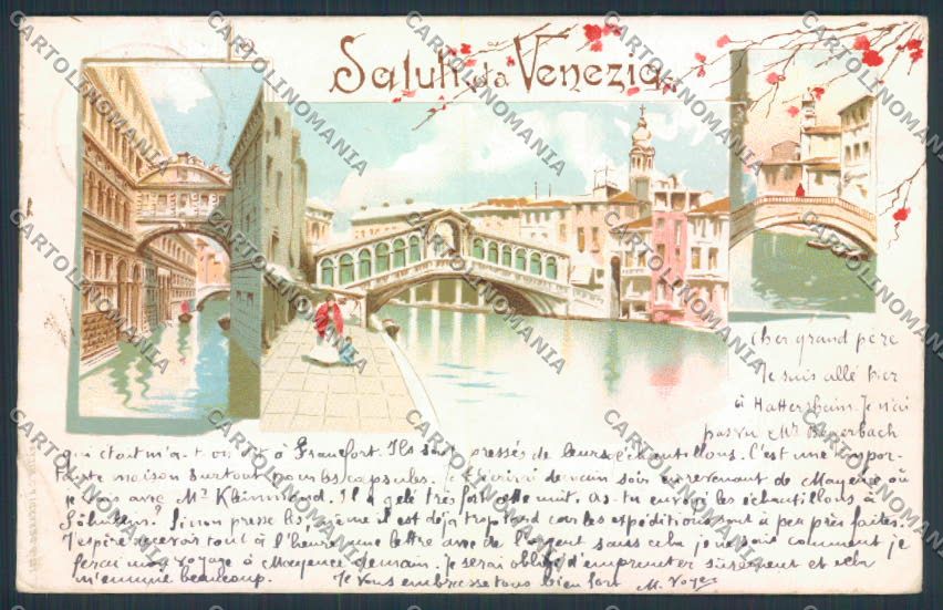 Venezia città Gruss cartolina MQ2146 – fronte