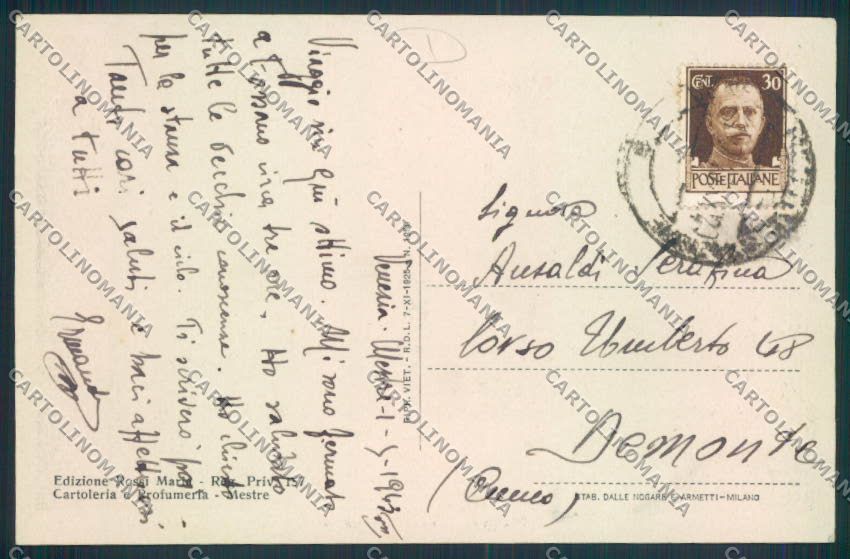 Venezia Mestre cartolina MQ2185 – retro