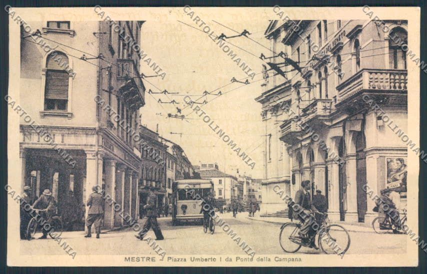 Venezia Mestre Filobus cartolina MQ2212 – fronte