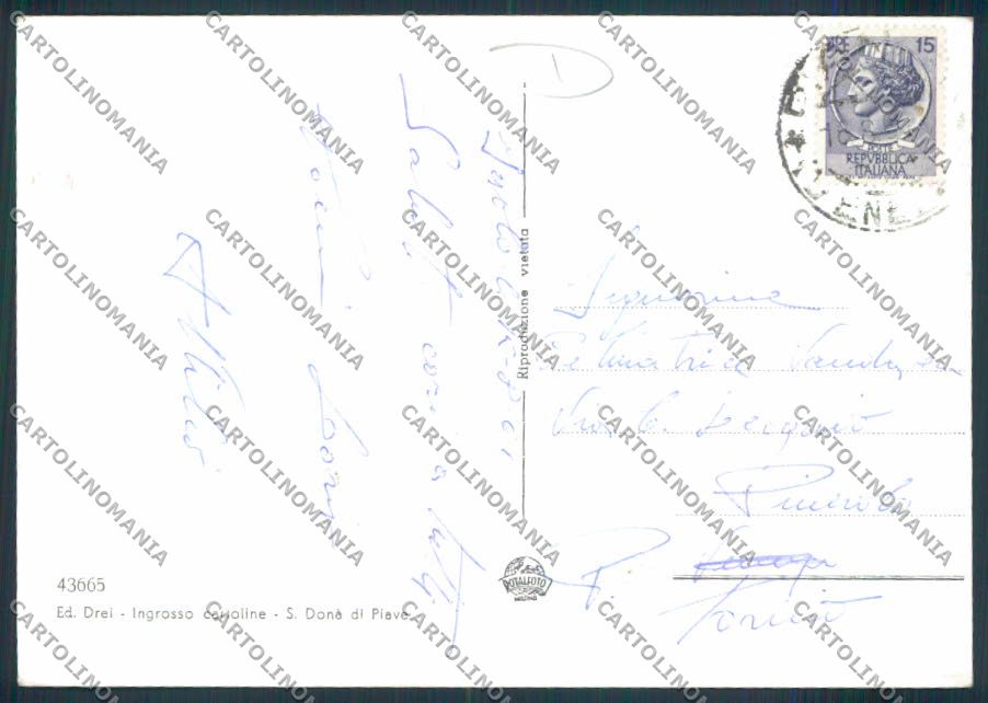 Venezia Iesolo Faro Foto FG cartolina MQ2241 – retro
