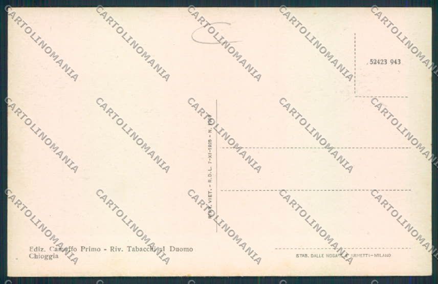 Venezia Chioggia cartolina MQ2248 – retro