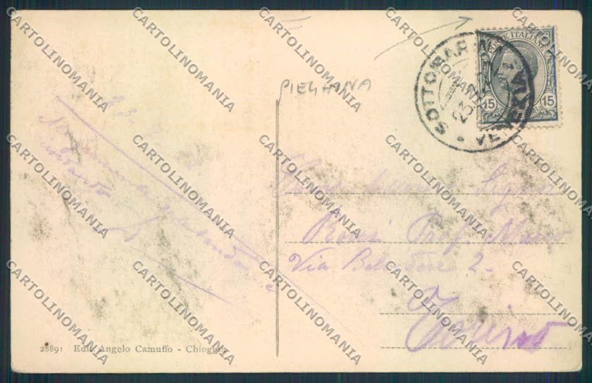Venezia Chioggia PIEGHINA cartolina MQ2273 – retro