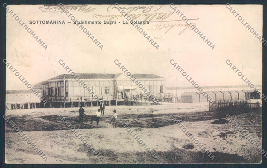 Venezia Sottomarina PIEGHINA cartolina MQ2319 – fronte