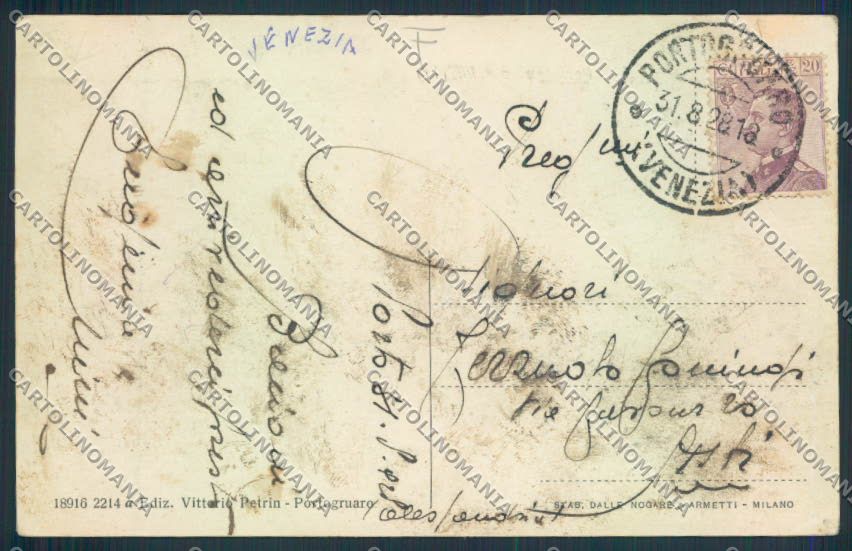 Venezia Portogruaro cartolina MQ2325 – retro