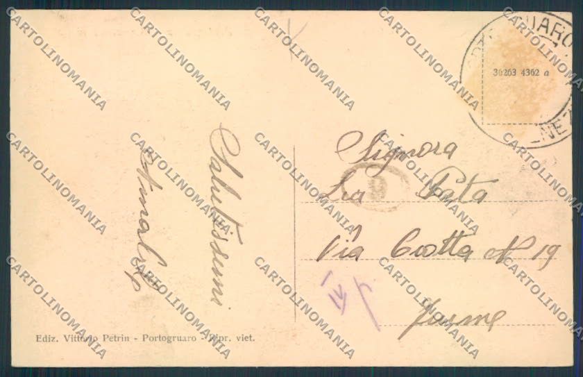Venezia Portogruaro cartolina MQ2330 – retro