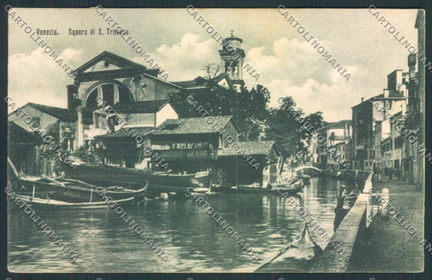 Venezia città Squero Trovaso cartolina MQ2353 – fronte